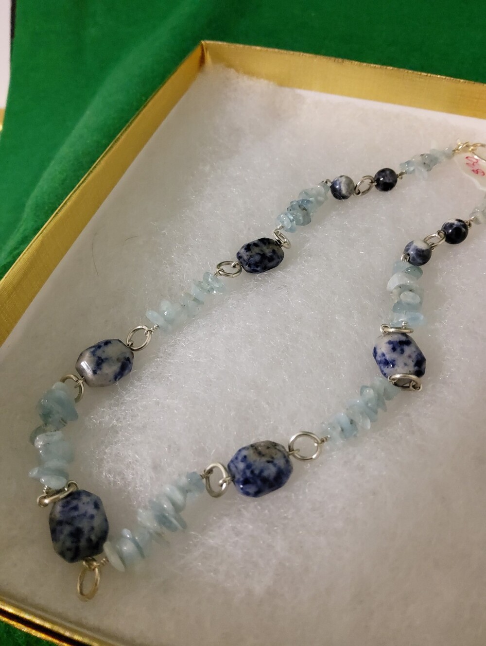 🇨🇦Artisan Blue Stone Necklace - Picture 2 of 3